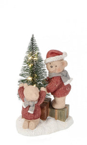 Décoration ours Alton 2F rouge C, 6x