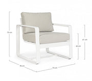 2x Fauteuil C-C Merrigan Blanc Yk11