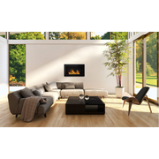 Fiche de bioéthanol ou construit -in Pise noire L 65 x P 12 x H 40