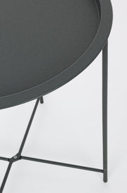 Table basse avec plateau Wissant Anthracite D46 en métal