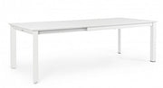 Table de jardin extensible Konnor blanc