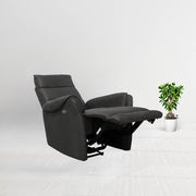 Effet gris nabuk inclinable électrique fauteuil 82 x 98 x 109 cm