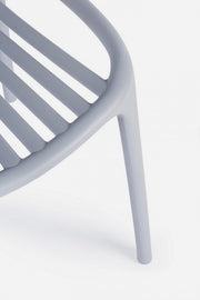 Chaise d'extérieur Cassandra gris clair