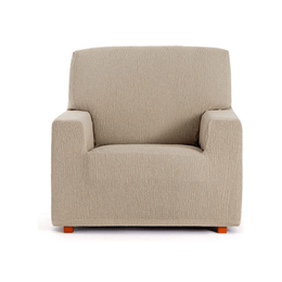 Housse de fauteuil élastique Troya beige 80/110