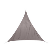 Store Triangulaire 5x5x5m en Tissu Imperméable - Couleur: Gris Tourterelle