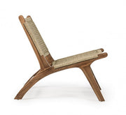 Fauteuil de jardin en fibres synthétiques Adelita