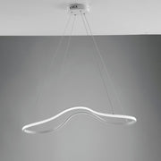 Lustre en métal et aluminium LED blanc intégré 74x31x h150 cm