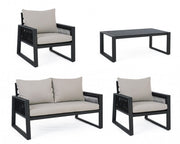Salon de jardin Captiva anthracite