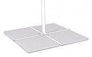 Set4 Carreaux 50X50 20Kg Mélange Ciment Blanc -