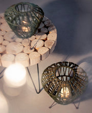 4x Lanterne Herbe Trépied Vert L