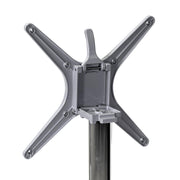 Pied de table pliant en aluminium gris