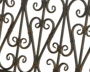 Banc bordelais en fer d'extérieur marron