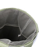 Panier rond pliable en tissu de sac vert cm ø40h55