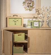 Horloge de table en bois 36 x 25 cm