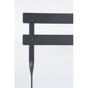 Ensemble de jardin Bistrot Anthracite table et chaises bizzotto