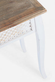 Ensemble de 3 consoles en bois blanc de style classique