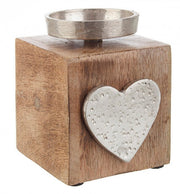 Lot de 6 Bougies 1P Ophelia Qu Coeur Nat