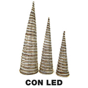Arbre 1-3 cône avec LED naturel CMXH100