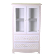 Vitrine Lubecca 2 portes + 2 tiroirs cm70x35h121