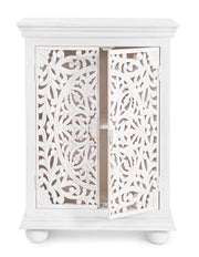 Buffet 2 portes en bois blanc Alinta