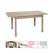 Table à manger extensible couleur orme en bois mélaminé cm 70x110 - 150