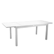 Table blanche extensible en aluminium Sullivan