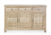 Buffet 3 portes et 3 tiroirs en bois de style naturel