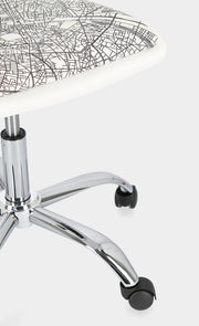 Chaise de bureau Young Paris similicuir 42,5 x 40 x 87 cm