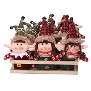 Lot de 12 tissus elfes vert rouge cm26x18x23