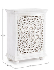 Buffet 2 portes en bois blanc Alinta
