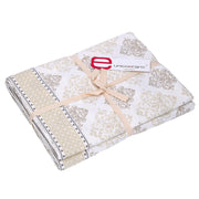 Nappe rectangulaire en brocart de Venise blanc cm140x240