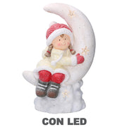 Lune led blanche plastique fille cm36,5x21h52