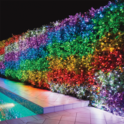 Chaîne LED scintillante RGB + blanc 48 mètres 600 LED