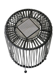 Lampe solaire de table en fer