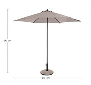Parasol Delfi Antr-Tortora D270 -