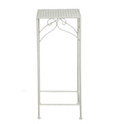 Colonne en métal Milena 1-3 carrée haute blanc 30x30x73 cm