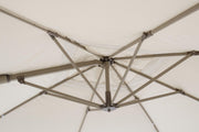 Parasol à bras en aluminium Zaragoza 300 x 300 x 255 cm