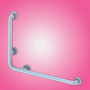 Rampe d'angle de sécurité 78 x 55.5 cm pour personnes handicapées, couleur blanche