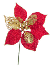 Cueillette Lillian Poinsettia Ros-Oro H20Cm