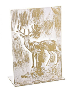 Support en métal doré pour 8 bougies en forme de renne