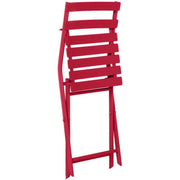 Chaise de jardin pliante Couleur : Rouge
