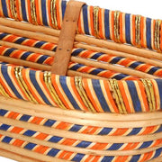 Panier rectangulaire en osier miel cm43x30h18