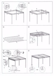 Gazebo Maine avec pergola en acier 3x3 cm avec rideaux latéraux