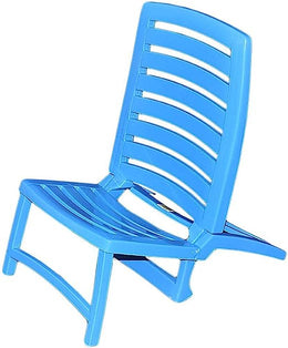 Spiaggina en résine pliante bleu clair