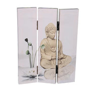 Paravent imprimé 3 panneaux Buddha 120,6x2,5xh180,6x2,5xh180