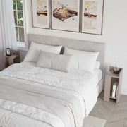 Ensemble de 2 tables de chevet Elos couleur light mocha 25x25x60 cm