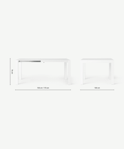 Table extensible 130-170x90