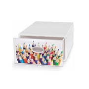 Tiroir de rangement polyvalent pour rangement 28x40x15 H qbox Art Deco Domopak