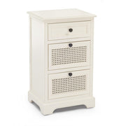 Commode en bois à trois tiroirs Bianca AMABEL 40x32x h70 cm
