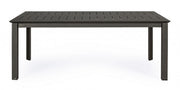 Table de jardin extensible anthracite Konnor 200-300 x 110 cm